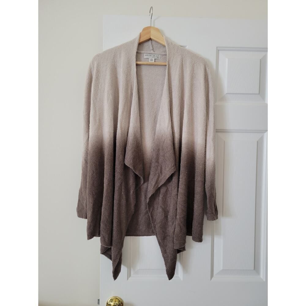 S/M Barefoot Dreams Women's CozyChic Lite Calypso Wrap Ombre Stone/Cocoa